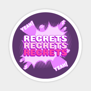 Funny Regrets Remorse Cartoon YOLO Blast Magnet